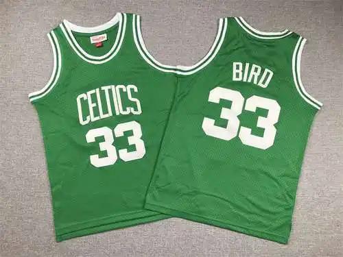 Ropa Infantil Celtics Nº 33 Pájaro Retro Verde