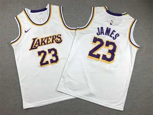 Ropa Infantil Lakers Nº 23 James White Cuello Redondo