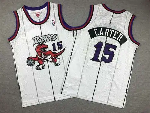 Ropa Infantil Raptors Nº 15 Carter White Dragon