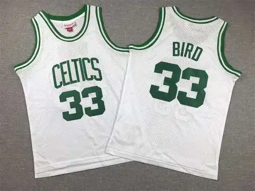 Ropa Infantil Celtics Nº 33 Pájaro Retro Blanco