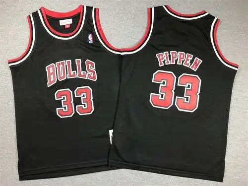 Ropa Infantil Bulls Nº 33 Pippen Negro