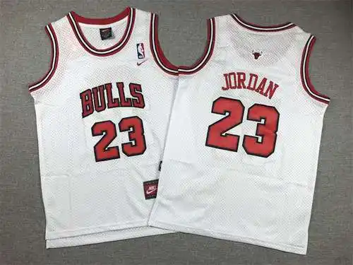 Ropa Infantil Bulls Nº 23 Jordan Mesh Blanco