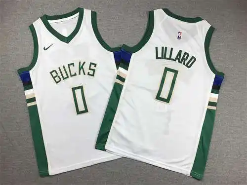 Ropa Infantil Bucks Nº 0 Lillard Blanco