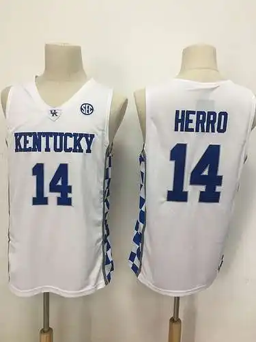 Tyler Herro Universidad de Kentucky No. 14 Blanco