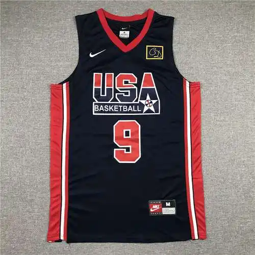 Réplica del Dream Team de los Juegos Olímpicos de EE. UU. 1992 No. 9 Jordan Blue
