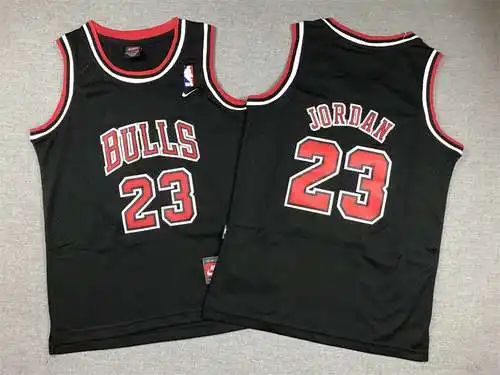 Ropa Infantil Bulls No. 23 Jordan Mesh Negro