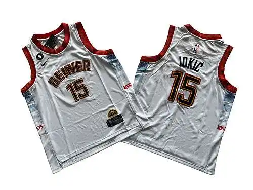 Ropa Infantil Nuggets Nº 15 Nikola Jokic City Edition Blanco