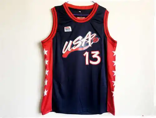 1996 Dream Team de los Juegos Olímpicos de Atlanta No. 13 O'Neal Azul oscuro