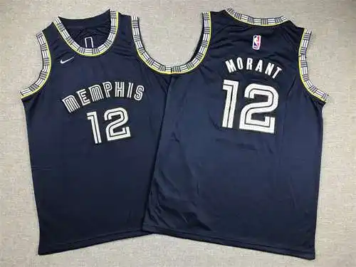Ropa Infantil 22 Estilos Grizzly Bear No. 12 Morant City Edition Azul Oscuro