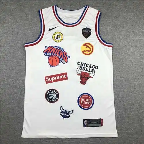 Camiseta tripartita conjunta nº 94 blanca de edición limitada (versión bordada)