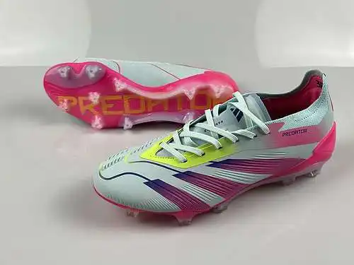 Llegada) Zapatillas de fútbol Adidas Falcon Essence totalmente tejidas de caña alta FG con cordones 