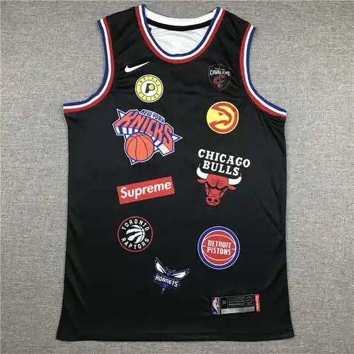 Camiseta tripartita conjunta nº 94 negra de edición limitada (versión bordada)