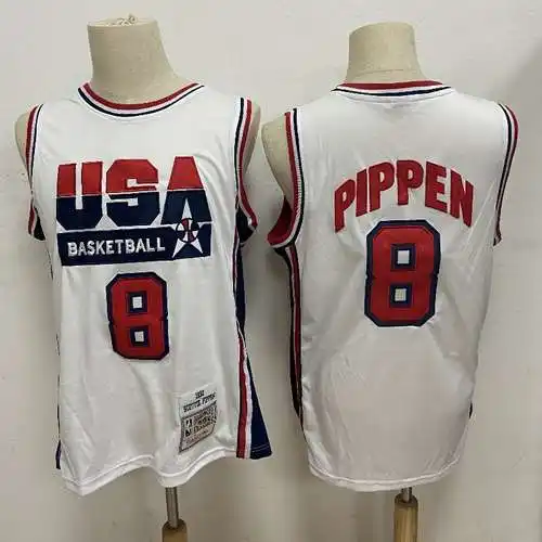 Réplica del Dream Team de los Juegos Olímpicos de EE. UU. 1992 No. 8 Pippen White
