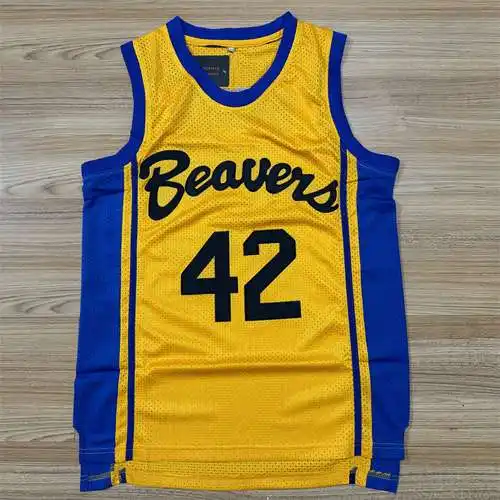 Jersey bordado amarillo número 42 de la película