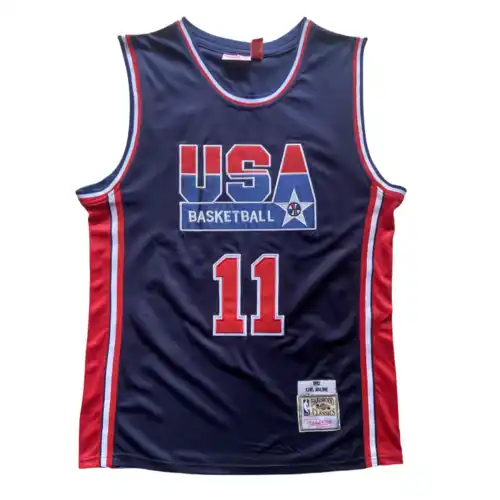 Réplica del Dream Team de los Juegos Olímpicos de EE. UU. 1992 No. 11 Malone Blue