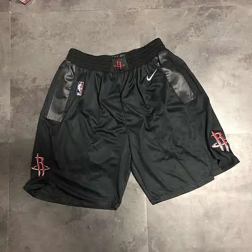 Pantalones cortos negros City Edition de los Rockets