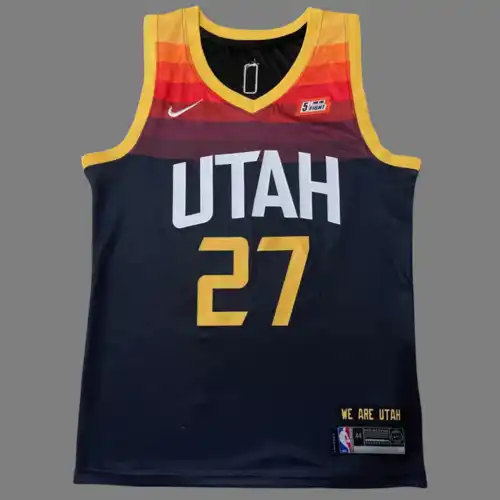 21 Temporada Jazz No. 21 Rudy Gobert City Edition Degradado Negro