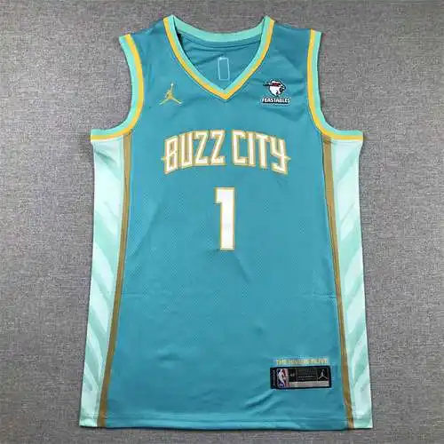 24ª Temporada Hornets No. 1 LaMelo Ball City Edition Verde