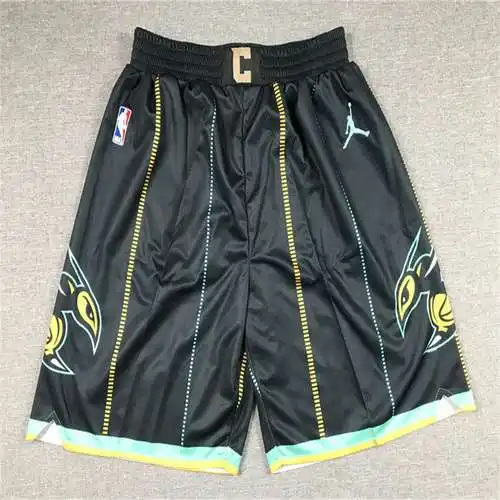 Pantalones cortos negros City Edition de los Hornets de la temporada 24