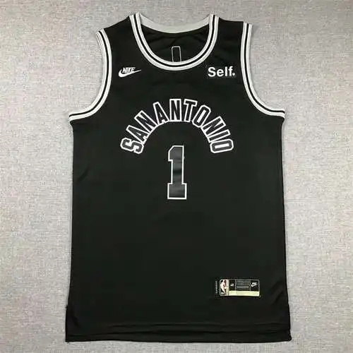 23ª Temporada Spurs No. 1 Wenbanyama Classic Negro