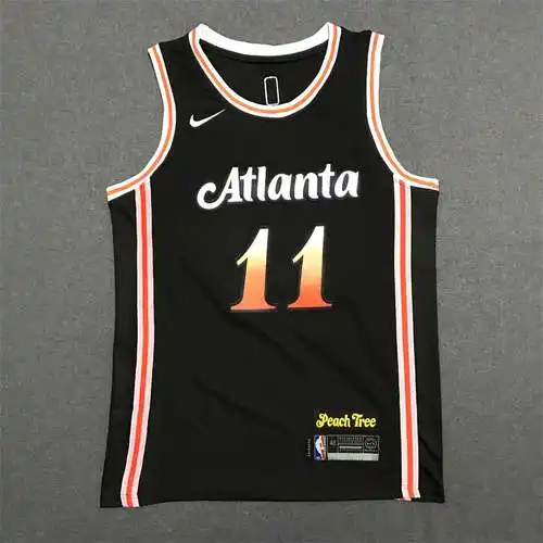 22-23 Temporada Eagles No. 11 Trae Young City Edition Negro