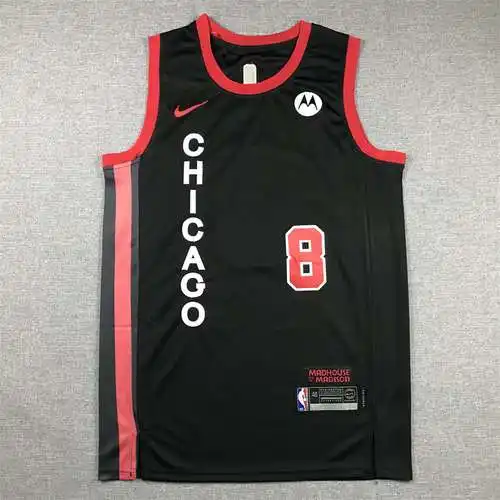 24a Temporada Bulls No. 8 LaVine City Edition Negro