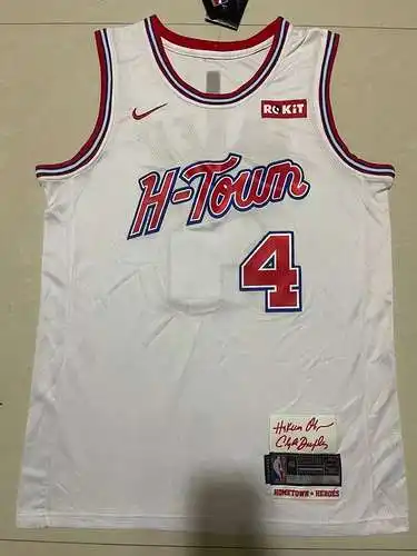 24a Temporada Rockets No. 4 Jaylen Green City Edition Blanco