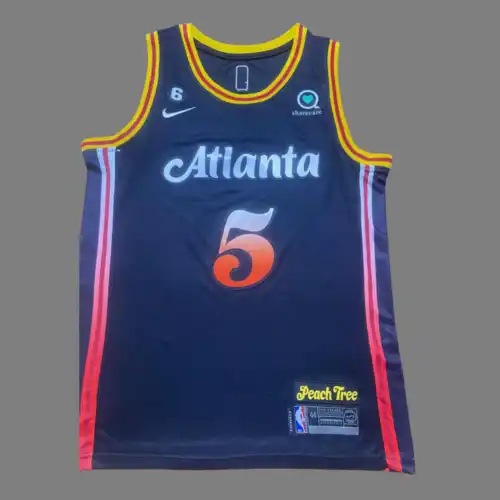 22-23 Temporada Eagles No. 5 Dejounte Murray City Edition Negro