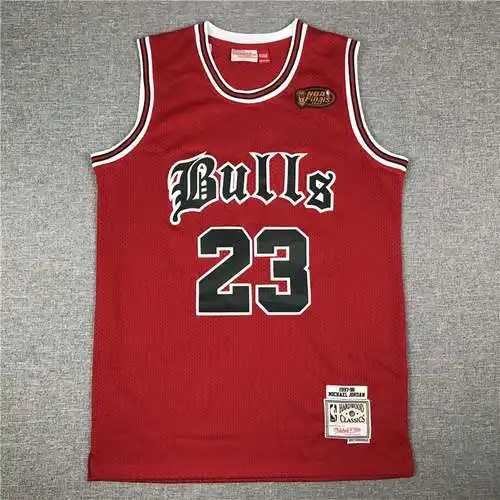 Bulls No. 23 Jordan Viejo Rojo Británico
