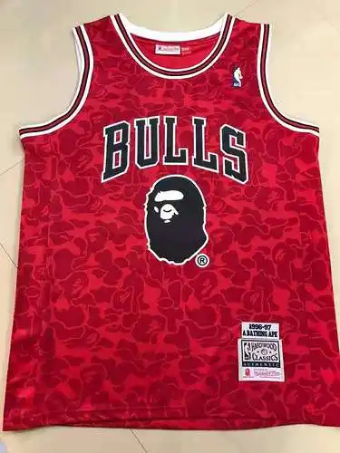 Easy Monkey Edición conjunta Bulls No. 93 Pippen Rojo