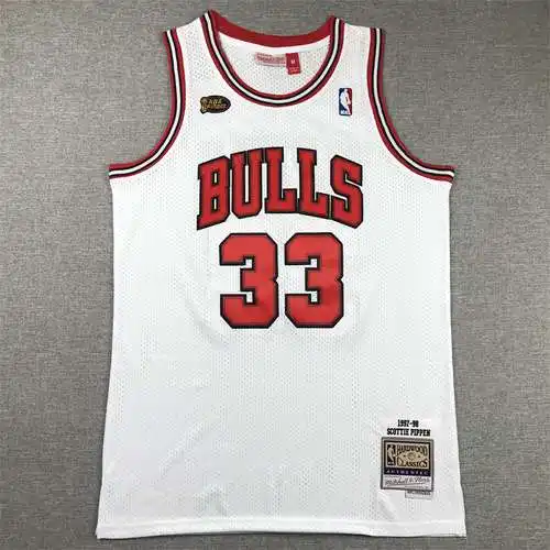 98 Finales Bulls No. 33 Pippen White