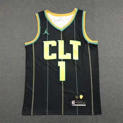 23ª Temporada Hornets No. 1 LaMelo Ball City Edition Negro
