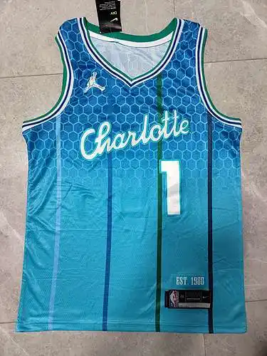 22ª Temporada Hornets No. 1 LaMelo Ball City Edition Azul