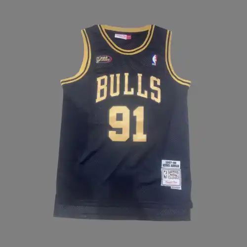 98 Finales Bulls No. 91 Rodman Black