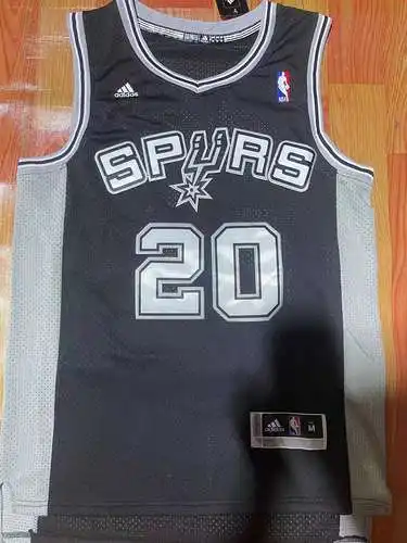 Spurs No. 20 Duncan Addy Negro