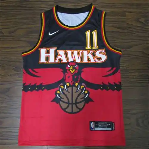 Temporada 22-23 Hawks No. 11 Trae Young versión retro rojo