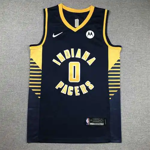 Pacers No. 0 Terese Haliburton Azul oscuro