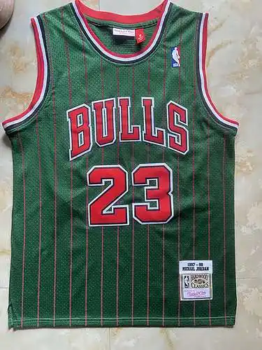 Bulls No. 23 Jordan Verde Rojo Rayas