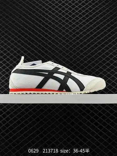 9 Onitsuka Tiger MEXICO66 Paraty Slip-On Zapatos de lona informales clásicos sin cordones ASICS Onit