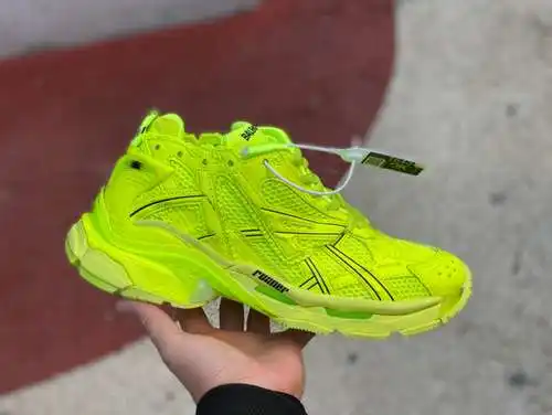Paris 7.0 verde fluorescente Balenciaga/Balenciaga 21x RUNNER empalme de encaje 211112ss0816