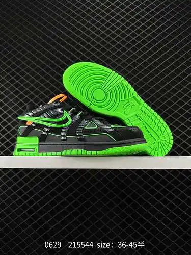 22 Zapatillas de skate Nike para hombre OFF-WHITE x NK Air Rubber Dunk OW, limitadas a Asia, CU6, un
