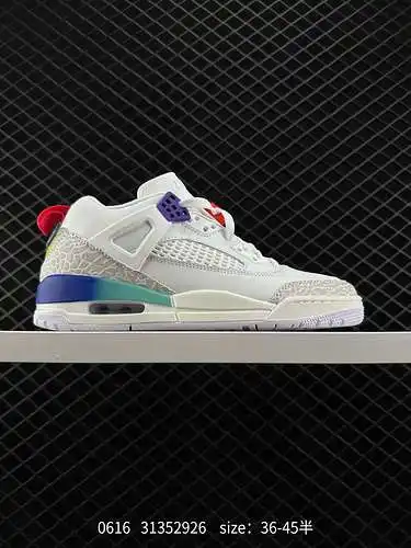 ¡3 zapatillas de baloncesto deportivas retro con patrón craquelado clásico NIKE JORDAN SPIZIKE LOW! 