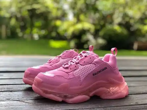 Balenciaga cojín de aire rosa Balenciaga Balenciaga Triple S Clear Sole zapatos papá bajos de moda a