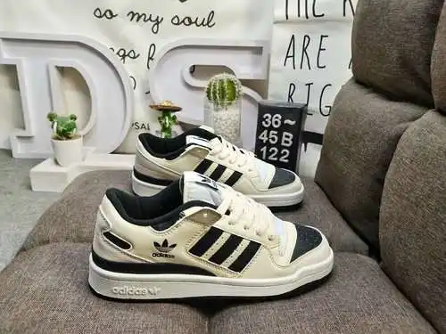 122DAdidas Forum 84 Zapatillas deportivas informales de moda, versátiles, de caña baja y caña baja. 