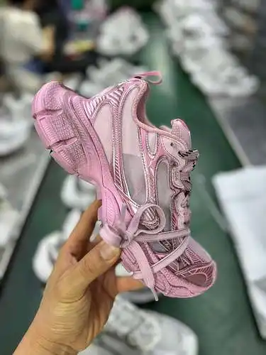 Balenciaga 3XL transparente rosa puro original Balenciaga/Balenciaga XXXL 3XL estilo show con cordon
