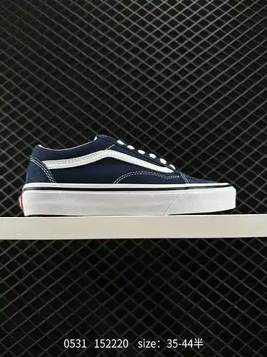 Zapatillas clásicas vulcanizadas de caña alta Vans Old Skool azul marino serie Anaheim proceso: vulc