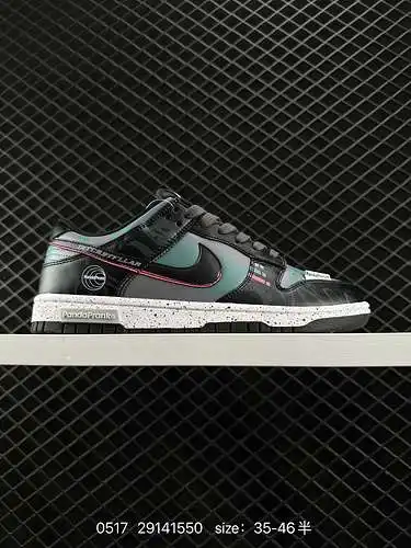 2 Nk Dunk Low Panda Prank Cosmic Exploration-Planet Across Black Purple SB Strap Low-top Casual Snea