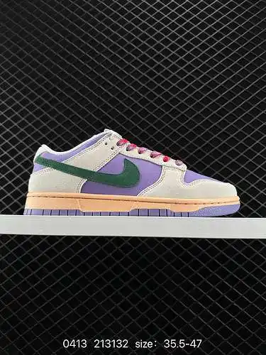 6 Zapatillas Nike NIke Dunk Low Zapatillas de skate retro Zapatillas clásicas. Hecho de cuero natura
