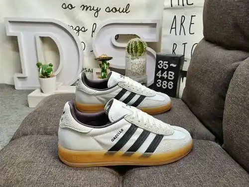 386D Zapatillas Adlidas originales Gazelle Indoor, auténticas, de tamaño medio, de nivel empresarial