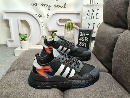 321D nivel corporativo Adidas Nite Jogger 2019 Boost código de barras en tono tierra Modelo de respa